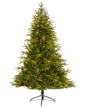 Nearly Natural 6.5Ft. Colorado Mountain Fir Natural Look Artificial Christmas Tree