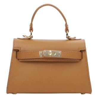 Estro & Luminara Handbags, female, Brown, Size: ONE SIZE Top-Handle Bag