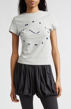 Paloma Wool OClock Organic Cotton Graphic T-Shirt in Grey at Nordstrom, Size X-Small