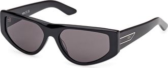 GCDS GD0055 01A Womens Sunglasses Black Size 56
