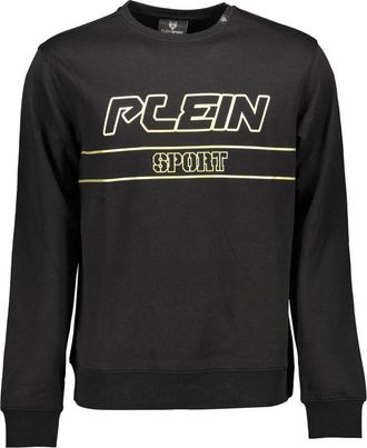 Plein Sport Black Cotton Mens Mens Sweatshirt