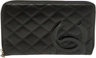 Chanel Pre-owned Wallets, female, Black, Size: ONE SIZE Pre-owned Cambon Ligne Organizer Wallet
