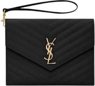 Saint Laurent Clutches, female, Black, Size: ONE SIZE Cassandre Matelass&eacute;