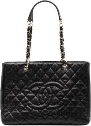 Chanel Pre-owned Grand Shopping Tote - Dames - Vintage Shopper - Zwart - ONE Size - Leer - Vintage