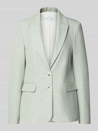 Comma Regular Fit Blazer aus Viskose-Mix mit Reverskragen in Mint, Gr&ouml;&szlig;e 34