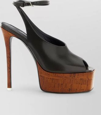 The Attico ornella sandals peep toe platform sole