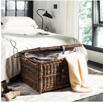 Jonathan Y Designs Discontinued Jonathan Y Designs Caden Wicker Storage Trunk