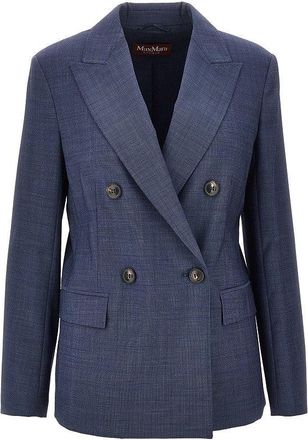 Max Mara Virgin wool double-breasted jacket Woman 44