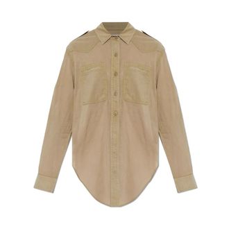 Isabel Marant Pocket Shirt - female - Marant &eacute;toile - Shirts - Beige - XS - Blouses & Shirts