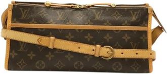 Louis Vuitton Pre-owned Popincourt Long Monogram schoudertas - Dames - Vintage Schoudertas - Bruin - ONE Size - Vintage