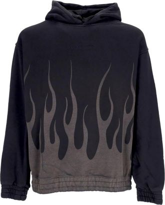 Vision Of Super Zwarte Corrosive Flames Hoodie - Heren - Hoodies - Zwart - XL - Katoen - Hoodies & sweatvesten
