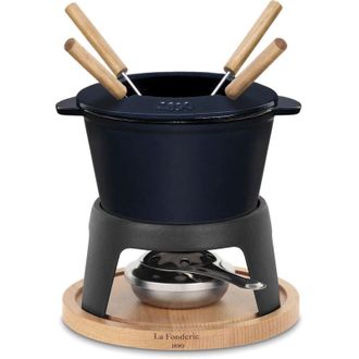 H.Koenig Mont DArbois Set De Fondue Blanco La Fonderie 1890