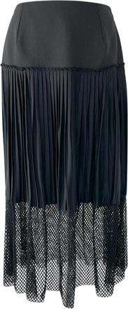Stella McCartney Black Wool & Silk Skirt Size S