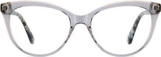 Kate Spade New York kariane 55mm oval reading glasses in Grey Pink at Nordstrom