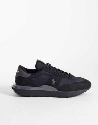 Polo Ralph Lauren Sneakers basse stringate nere-Nero