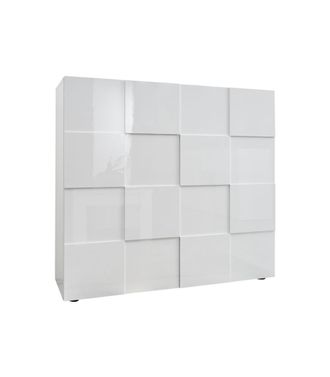 VENTE-UNIQUE.COM Aparador 2 puertas L121 cm - Blanco