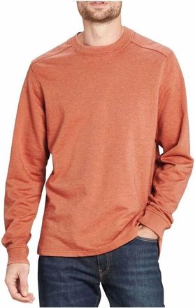 Sherpa Baron Crew Neck Top In Aged Brick