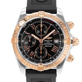 Breitling Pre-owned Breitling Chronomat Evolution Chronograph Automatic Black Dial Mens Watch C156B21WBD