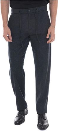 Canali Jogger trousers - Heren - Slim Fit Broeken - Zwart - XL - Broeken