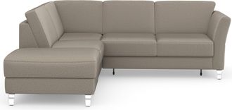 Sit&more Ecksofa »Visby L-Form« Wahlweise mit Bettfunktion und Stauraum, frei im Raum stellbar