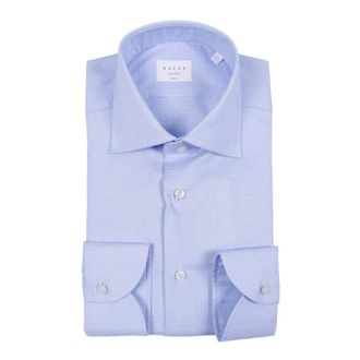 Xacus Camicia - Heren - Zakelijke Overhemden - Blauw - M - Leer - Overhemden