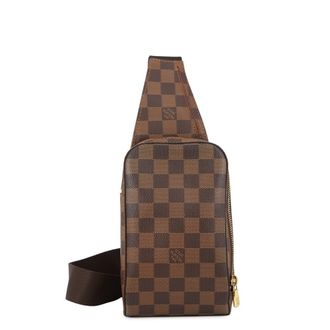 Louis Vuitton Brown Damier Canvas Ebene Damier Canvas Pouch Shoulder Bag Sling Bag (Pre-Owned)