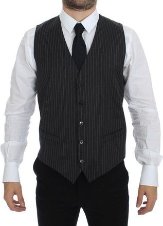 Dolce & Gabbana Gestreept Vest Klassieke Pasvorm