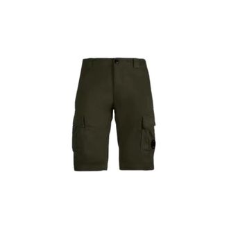 C.P. Company C.P. Company - Stretch Sateen Cargo Shorts - Shorts - Hombre - Verde - 2XL