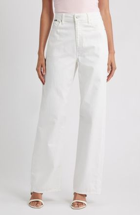 BOSS Crossroad Super Boyfriend Jeans in White at Nordstrom, Size 25 32