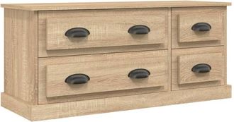 vidaXL Vidaxl - Mueble para tv madera contrachapada roble Sonoma 100x35,5x45 cm