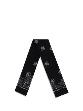 Destin Bandana Print Scarf - Black