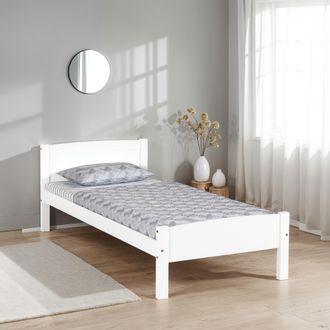 Seconique Amber 3 Single Bed in White