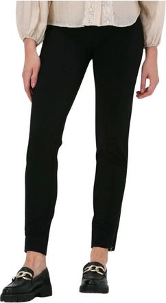 Co'Couture Ulrica Zip Broek - Dames - Slim Fit Broeken - Zwart - S - Broeken