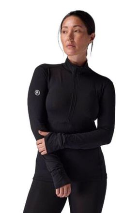 Backcountry Pines Micrrid Ultra-Lt Baselayer 1/4-Zip Top - Womens in Black at Nordstrom, Size X-Small