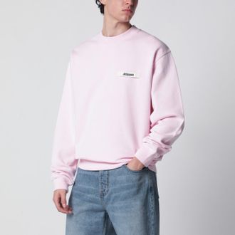 Jacquemus Pink sweatshirt with Gros Grain logo