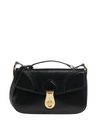 The Bridge Sleek Rectangular Shoulder Bag In Fine Grain Leather