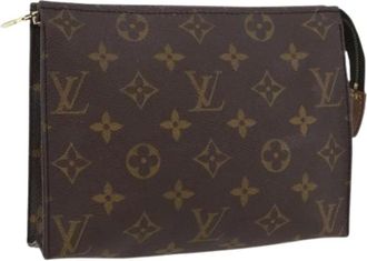Louis Vuitton Pre-owned Clutches, female, Brown, Size: ONE SIZE Pre-owned Monogram Canvas Pouch
