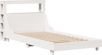 vidaXL Vidaxl - Bed Frame without Mattress White 75x190 cm Small Single Solid Wood Pine