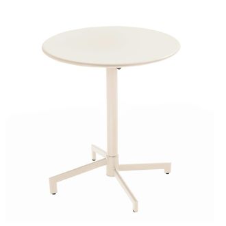 Oviala Mesa redonda de jard&iacute;n tipo bistr&oacute; con tablero plegable de barro