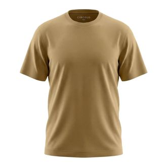 Circolo 1901 G.Dyed Jersey Argile T-Shirt - male - Circolo 1901 - T-Shirts - Brown - 3XL - Tops