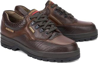 Mephisto Waterdichte Herenschoenen met Veters - Heren - Veterschoenen - Bruin - 43 EU - Leer - Schoenen