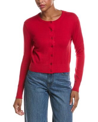 Velvet Violette Lux Cashmere-Blend Cardigan