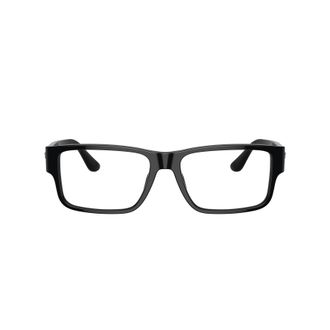 Versace 0ve3342 Rectangular Black Acetate Eyeglasses