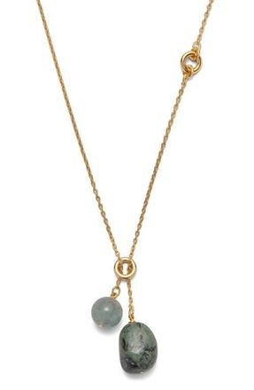 LADY GREY Jasper Necklace in Gold at Nordstrom