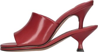 Jacquemus Les Doubles Mules - Dames - Muiltjes - Rood - 36 EU - Leer - Schoenen