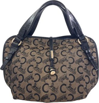 Celine Bittersweet Brown Canvas Tote Bag (Pre-Owned)