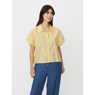 Masai MaIndorix Floral Print Shirt in Lemonade at Nordstrom, Size X-Small