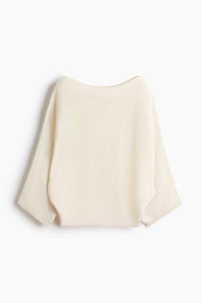 H&M Batwing-sleeved Jumper in Cream at Nordstrom, Size X-Small