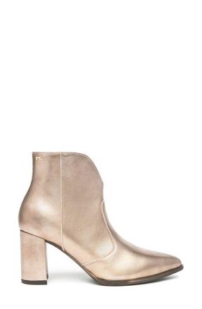 Nero Giardini V-Cut Bootie in Gold at Nordstrom, Size 39