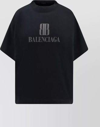 Balenciaga logo oversize cotton t-shirt